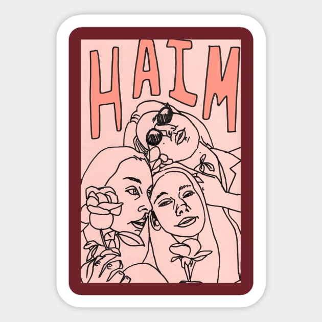 Alana Haim Sticker by zwestshops